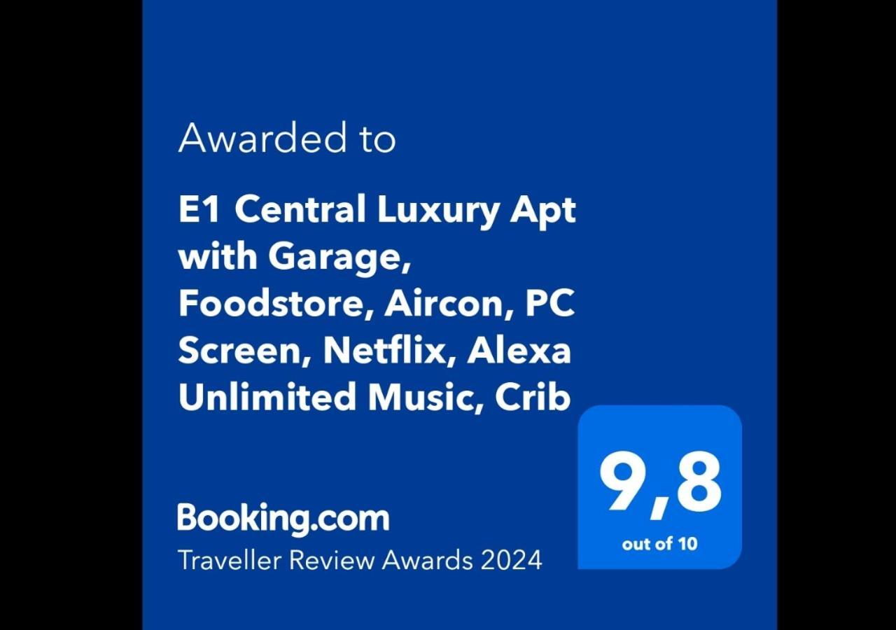 E1 Luxury Oldtown Apt - 2X Parking, Foodstore, Pcscreen, Netflix, Unlimited Music, Crib, Babychair, Fastwifi, Aircon Kosice Luaran gambar